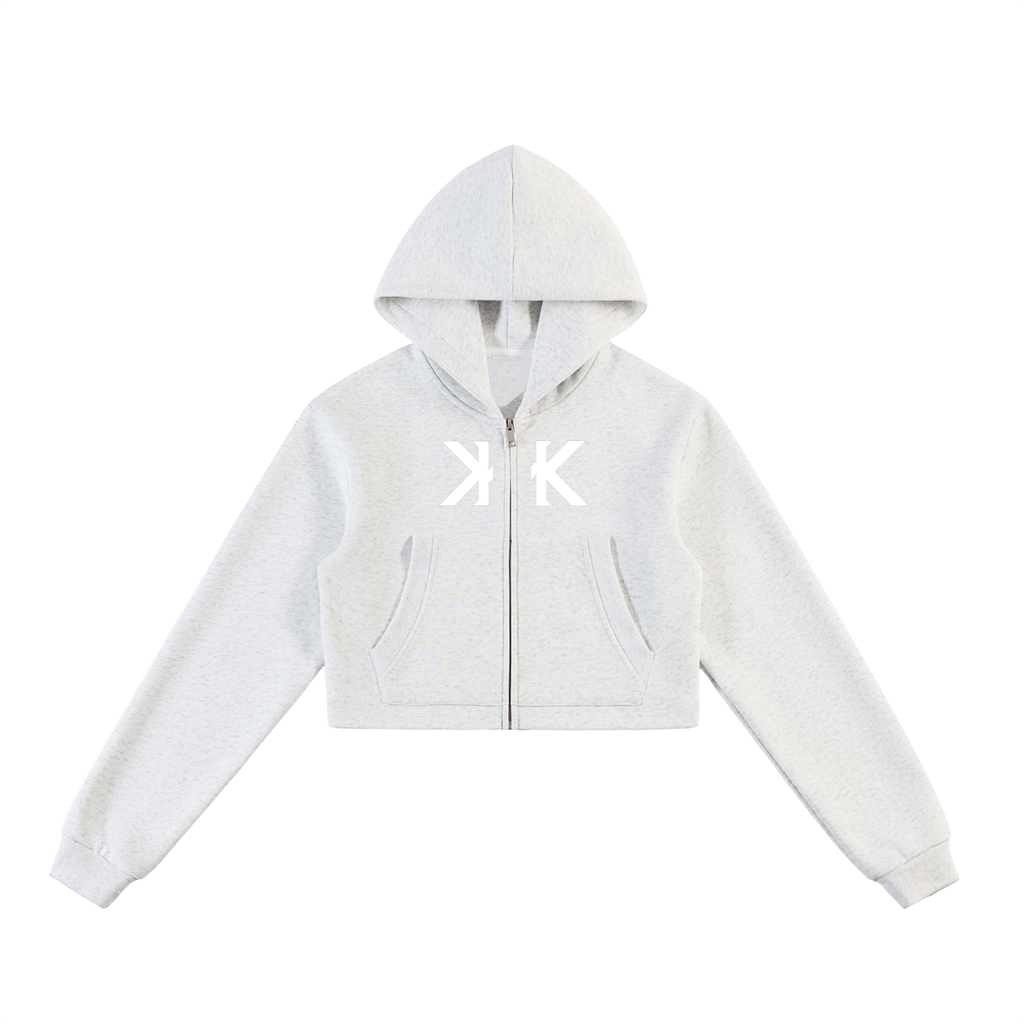Kozarkane! Women's Cropped Zip-Up Hoodie