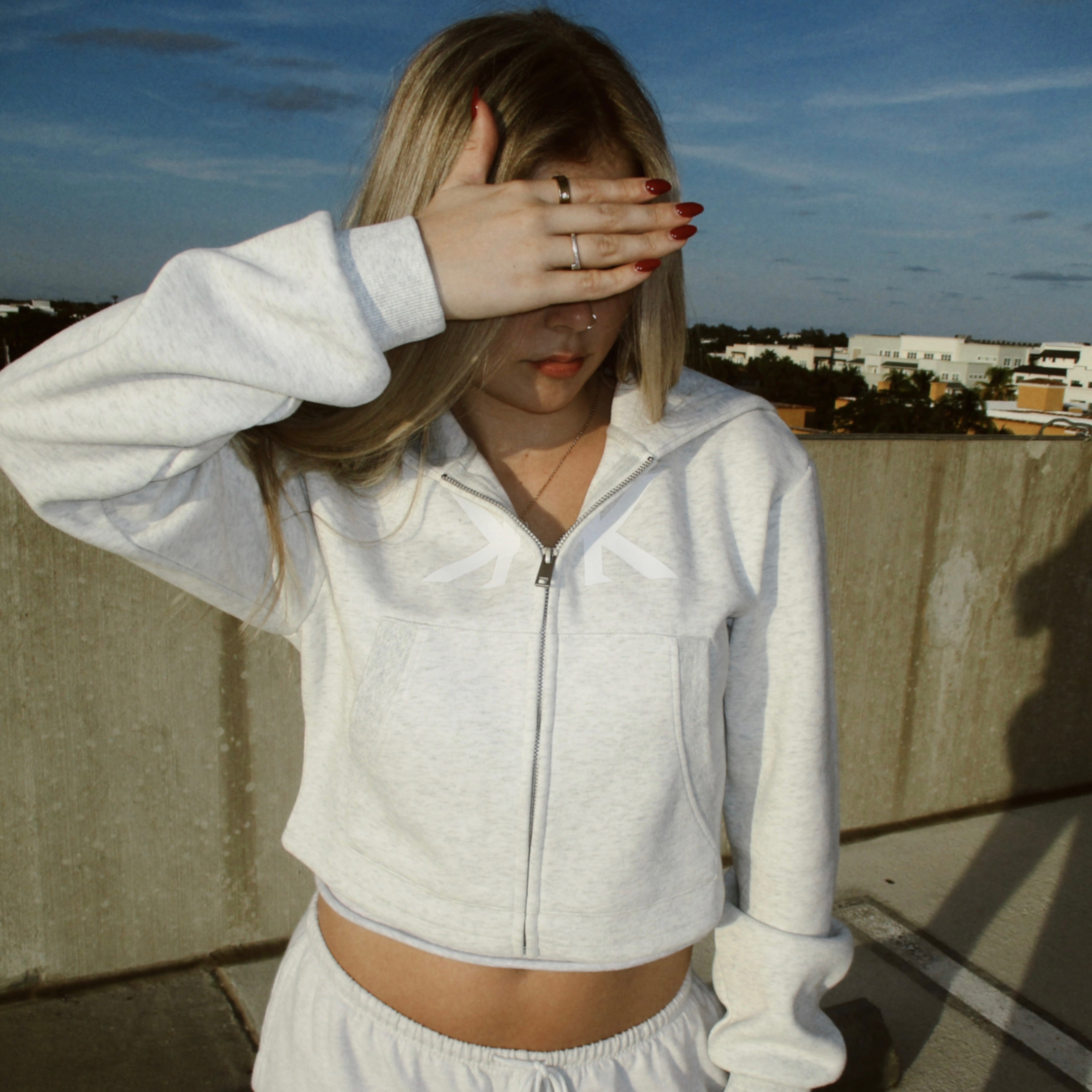 Kozarkane! Women's Cropped Zip-Up Hoodie