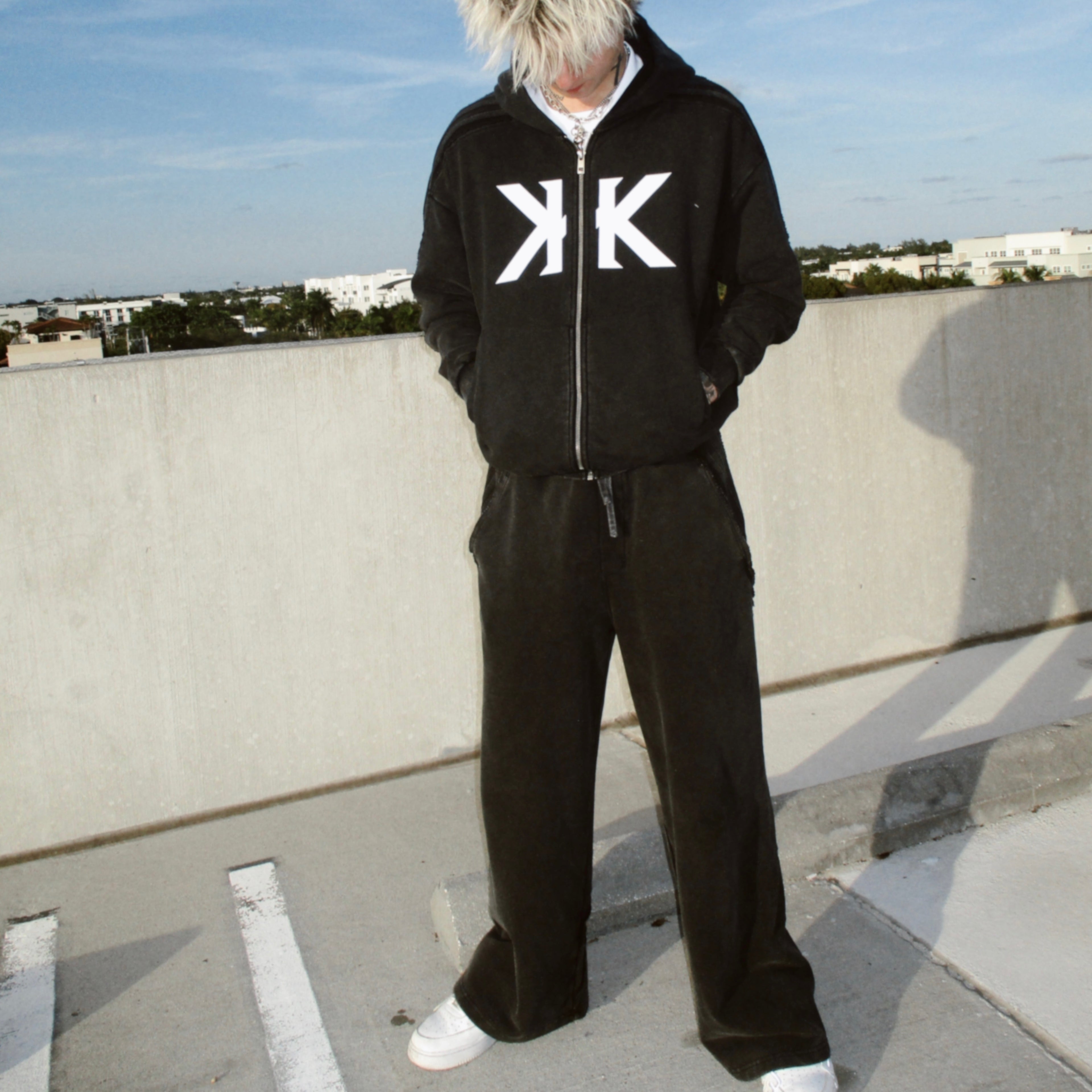 Rayne! Raw Edge Sweatpants