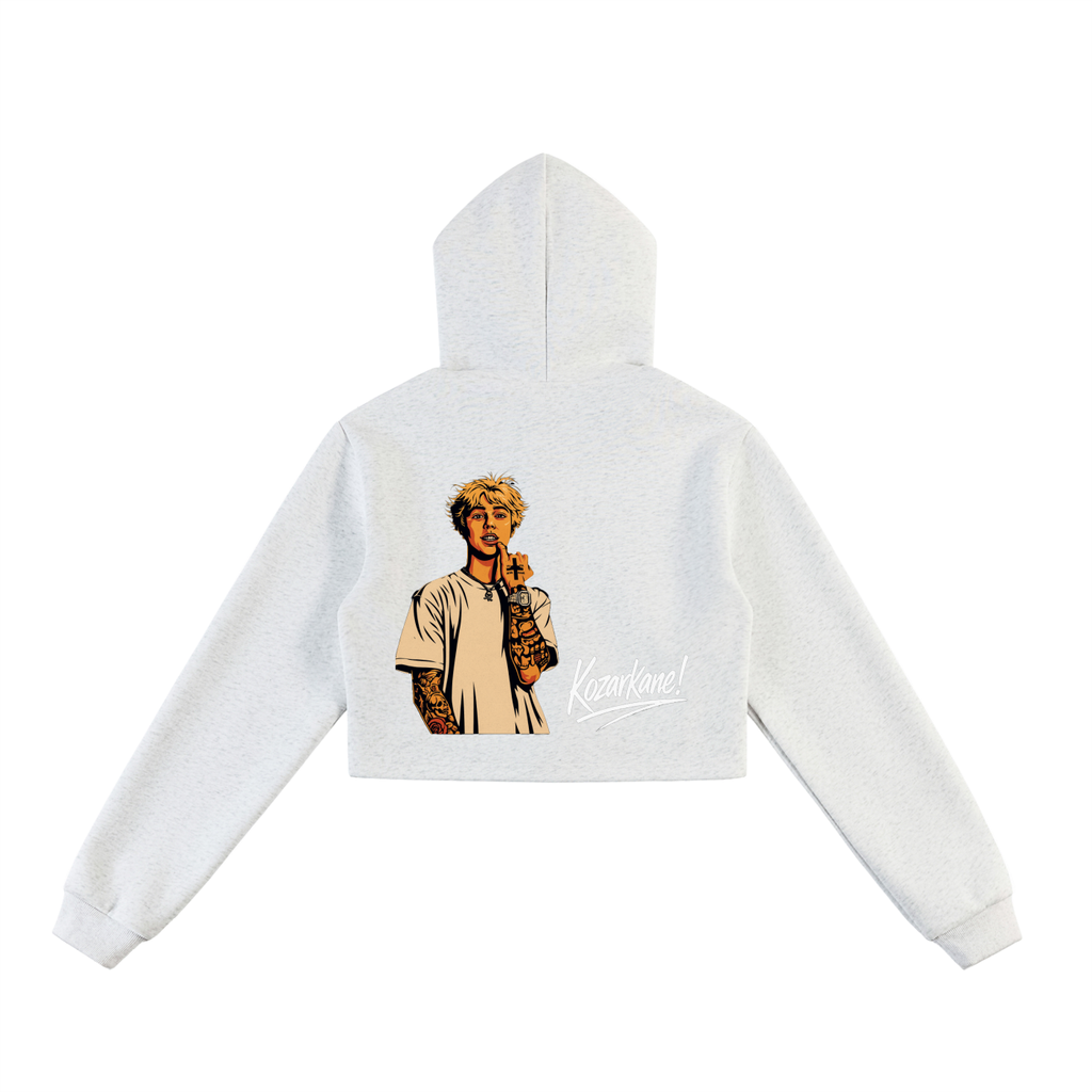 Kozarkane! Women's Cropped Zip-Up Hoodie